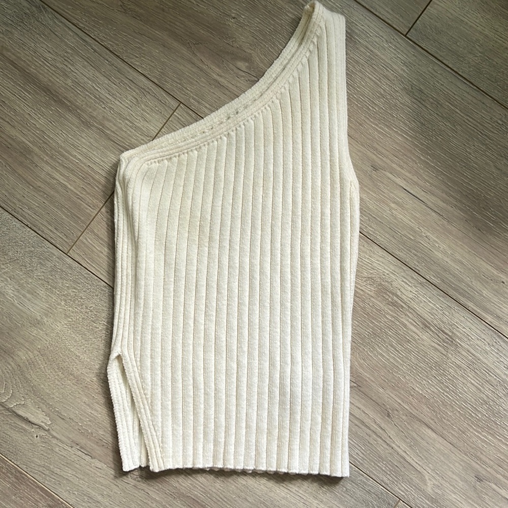 Wilfred Knit Canto One Shoulder Top - Wool & Cotton
